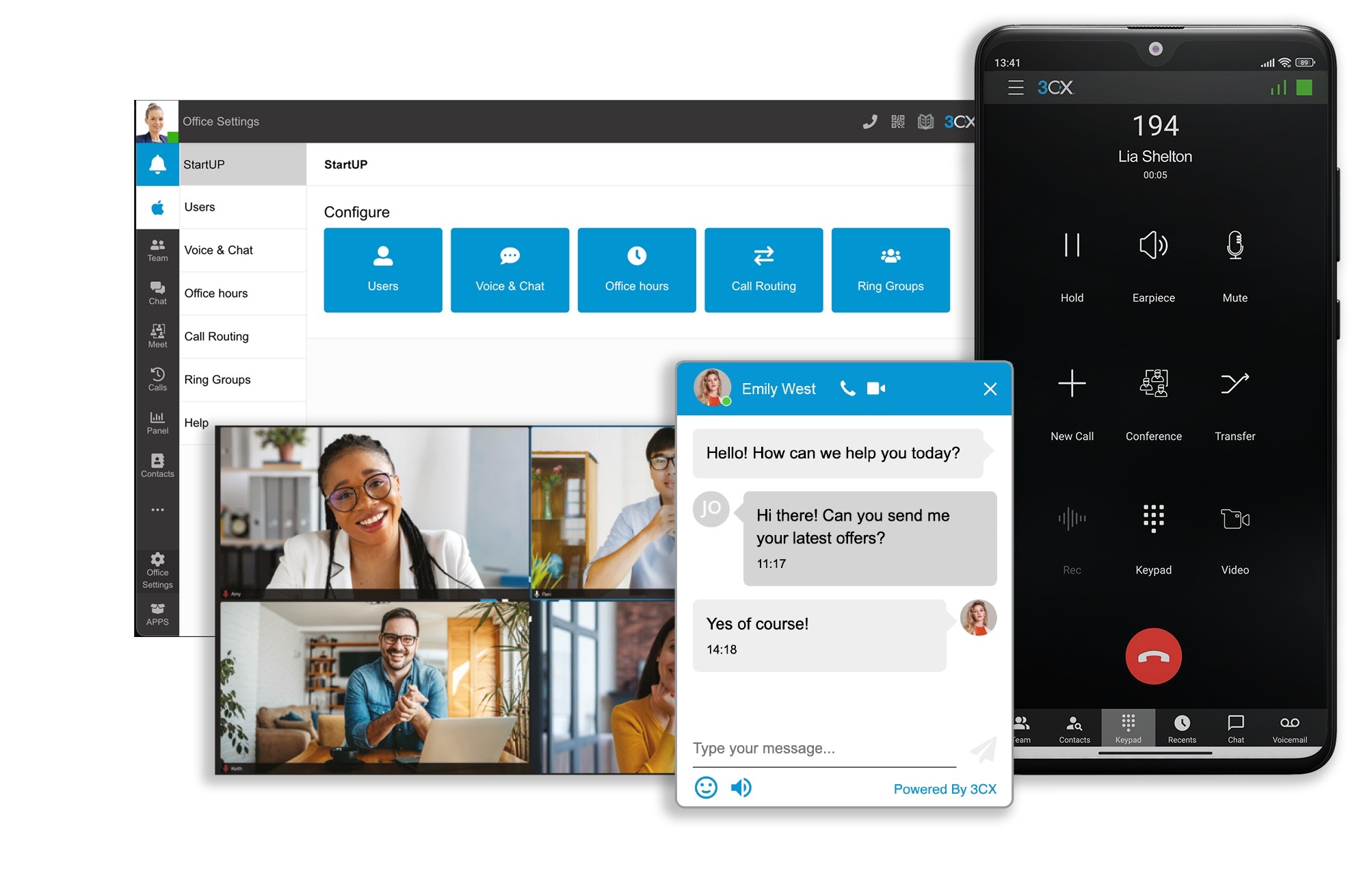 3CX Calls — Web Client
